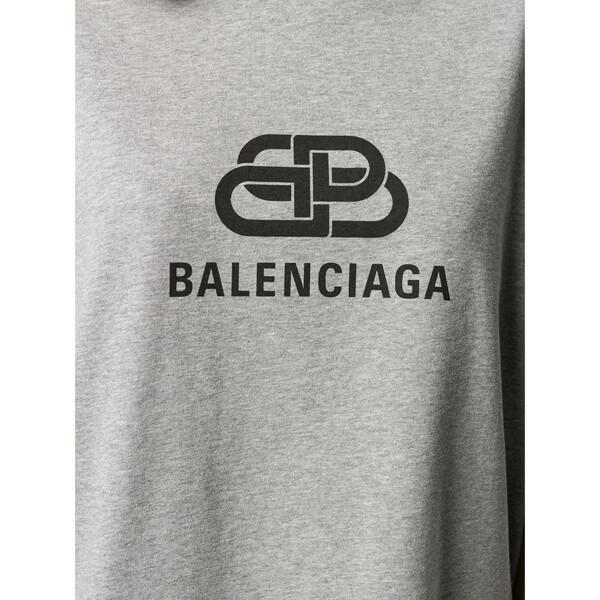 【BALEN*CIAGA】BB バレンシアガ ロゴ Tシャツ コピー GREY 571205TGV751300